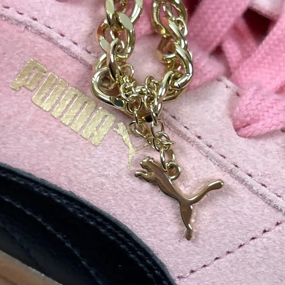 Puma Womens 10 Pink Club Era II Platform Sneakers Suede Casual NEW